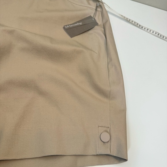 Soft Surroundings Shorts Superla Stretch Shorts Khaki Gail Short - Picture 8 of 12